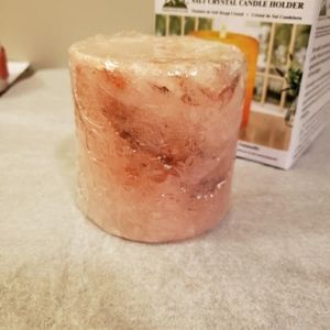 Salt Crystal Candle Holder